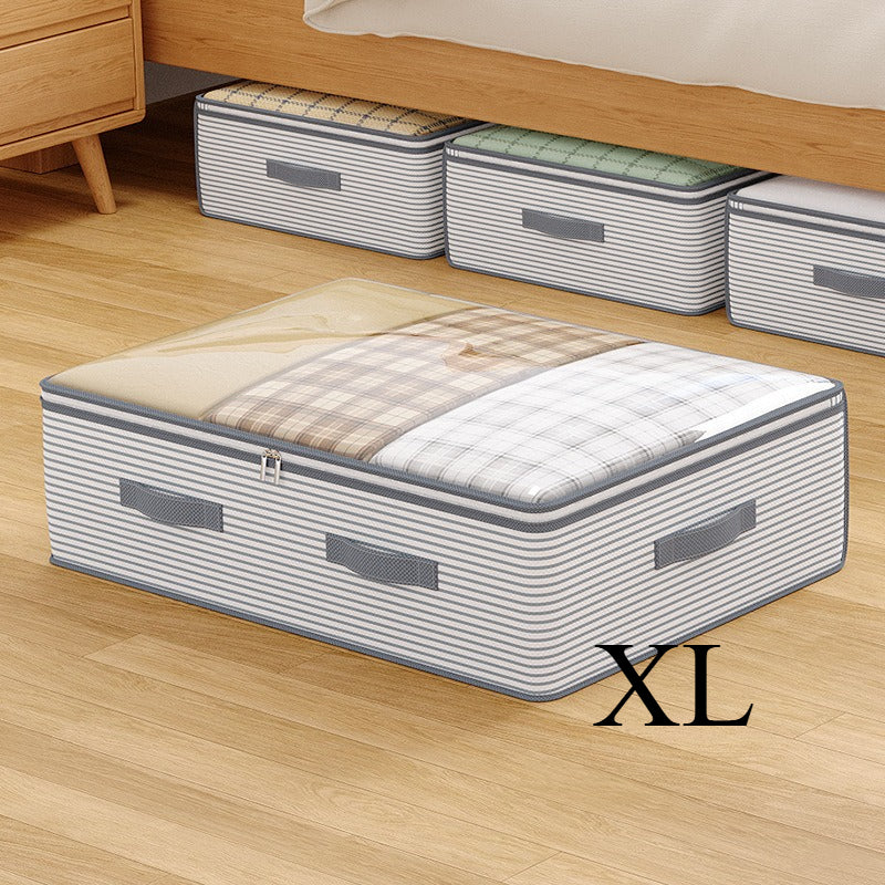 Large Foldable Under‑Bed Storage Organizer Bag — Heavy‑Duty Fabric (L / XL)